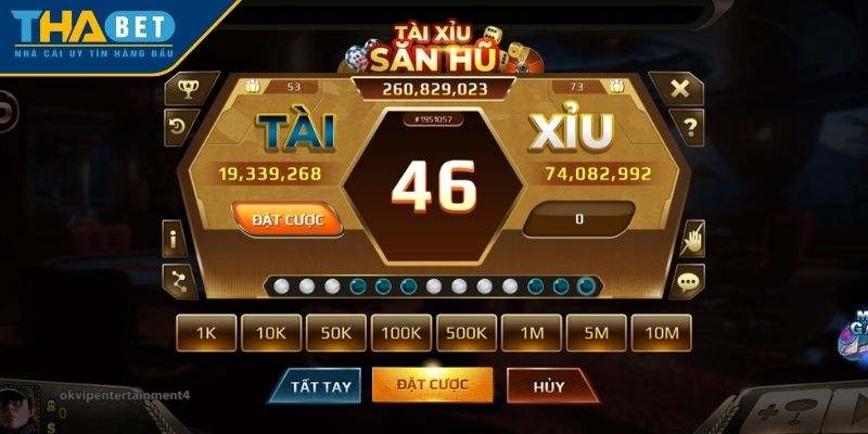 Tổng hợp cửa cược và tỷ lệ trả thưởng trong game Tài Xỉu